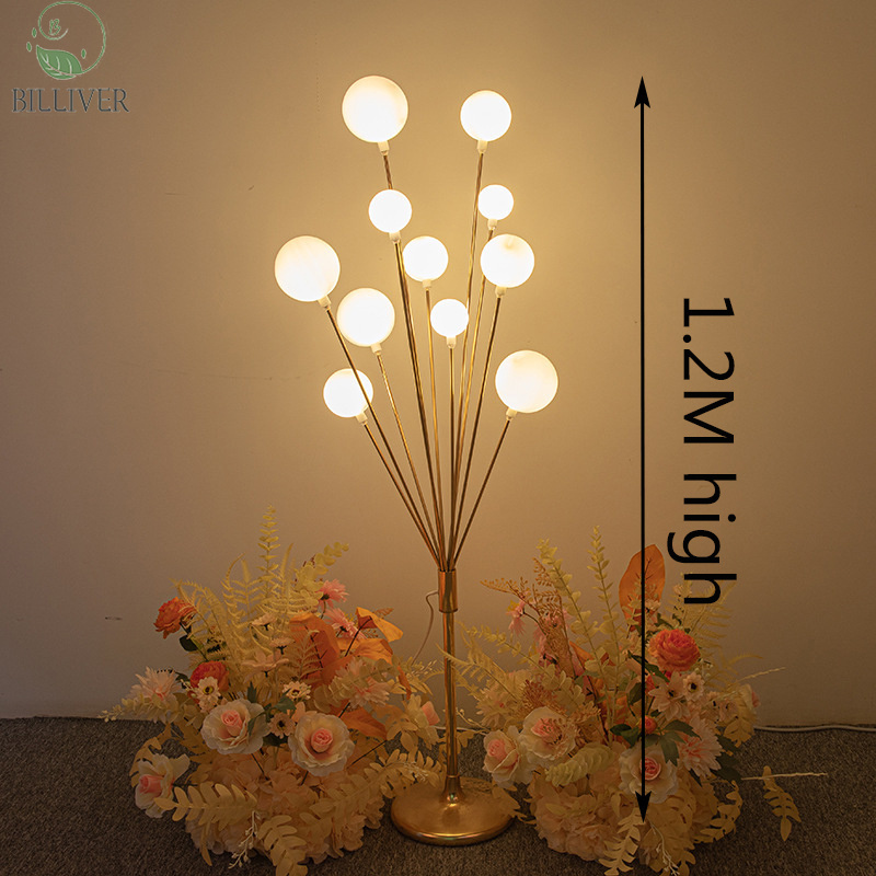 Wedding Decoration luminous happy tree Light	11 Heads Metal Walkway Stand background lighting Centerpieces for Home Decoration