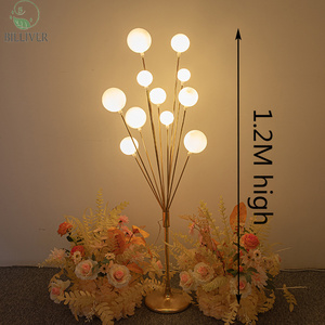 Wedding Decoration luminous happy tree Light	11 Heads Metal Walkway Stand background lighting Centerpieces for Home Decoration