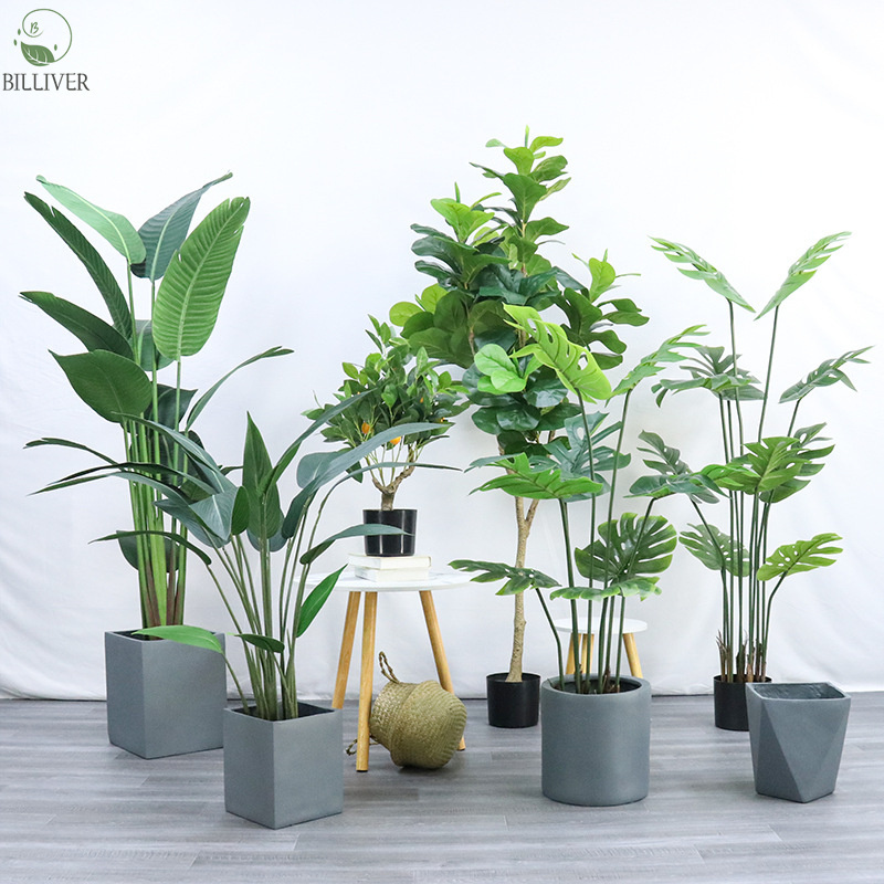 Silk Cloth Plants Tree home party decor bonsai tree plastic plants pots garden landscaping home decor bonsai tree