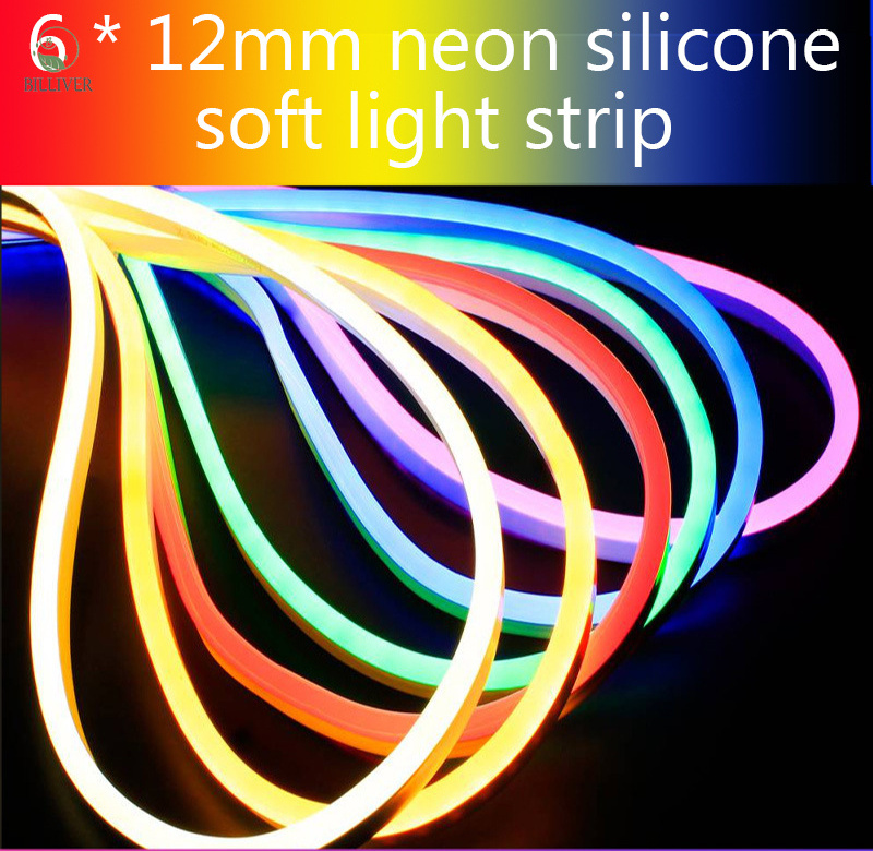 Ip67 Waterproof Silica Gel	Bedroom Lighting RGB Neon Rope Light Flexible LED Strip DIY Sign Neon Lights Decoration