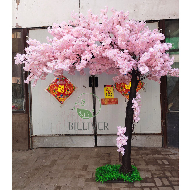 Artificial plastic pink cherry blossom for table rose centerpieces decor decoration runway wedding mini flowers trees