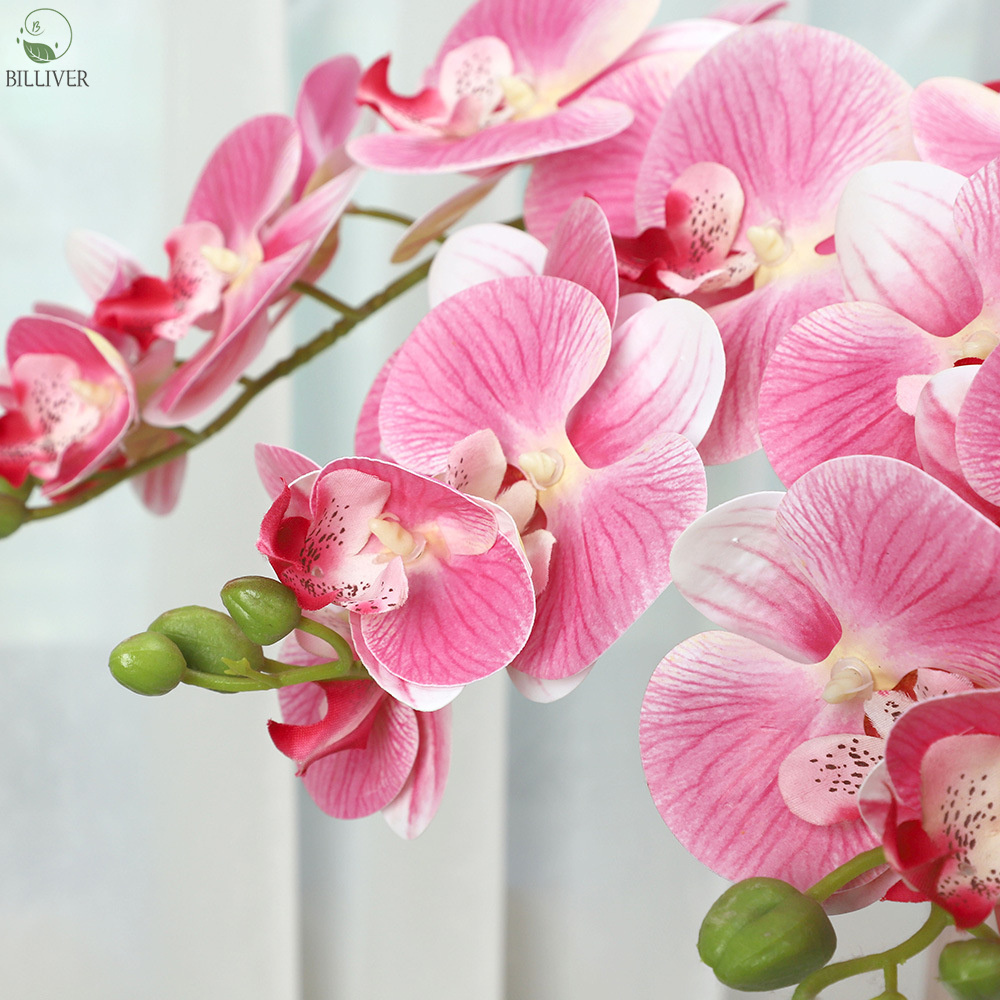 Natural Touch Latex fake orchid Artificial Flower plastic plants artificial orchid flowers real touch wedding decoration floral