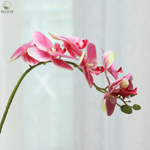 Natural Artificial Flowers fake orchid Butterfly Orchid table flowers and stand decoration for living room flower decor