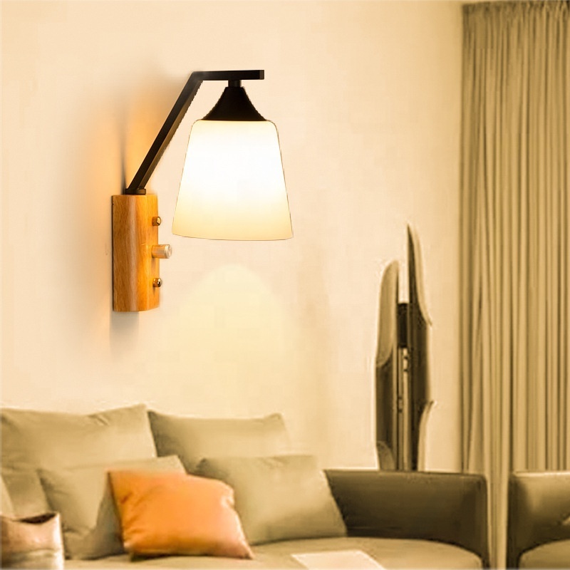 New Nordic bedroom bedside wall lamp led creative minimalist hotel living room corridor wall aisle wall lights