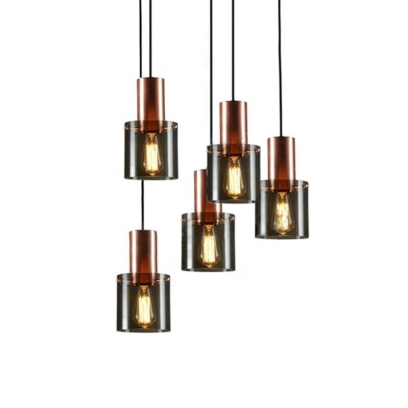 New Nordic single head small glass pendant lights simple light and luxurious personality dining room bar chandelier