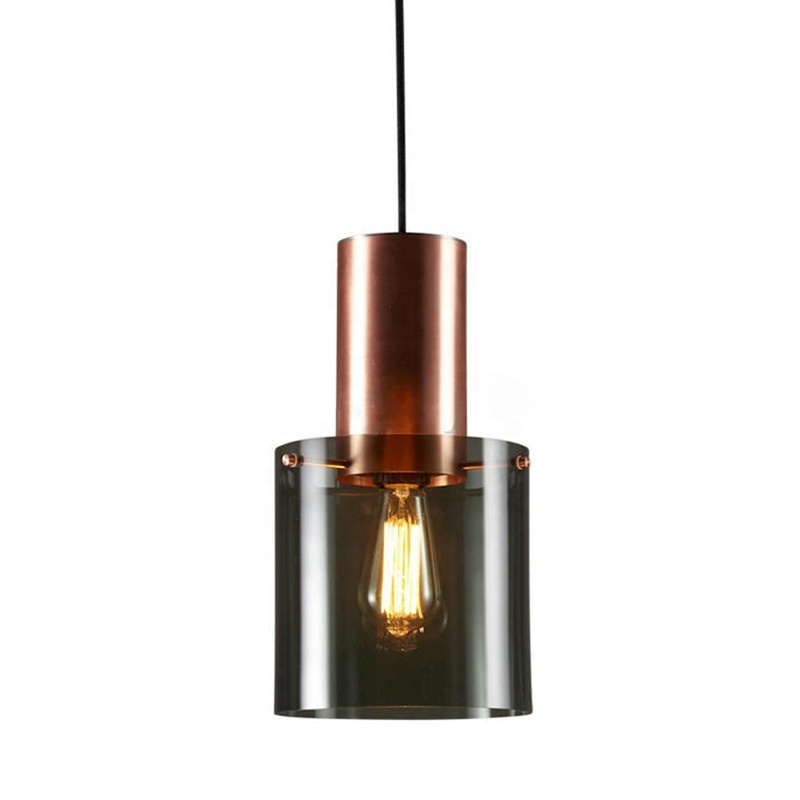 New Nordic single head small glass pendant lights simple light and luxurious personality dining room bar chandelier