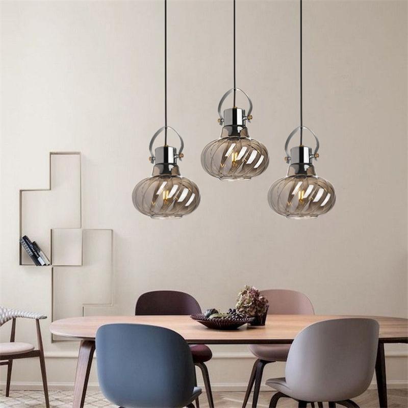 Factory Wholesale Modern Simple Glass Pendant Light American Restaurant Dining coffee bar Glass Pendant lamps