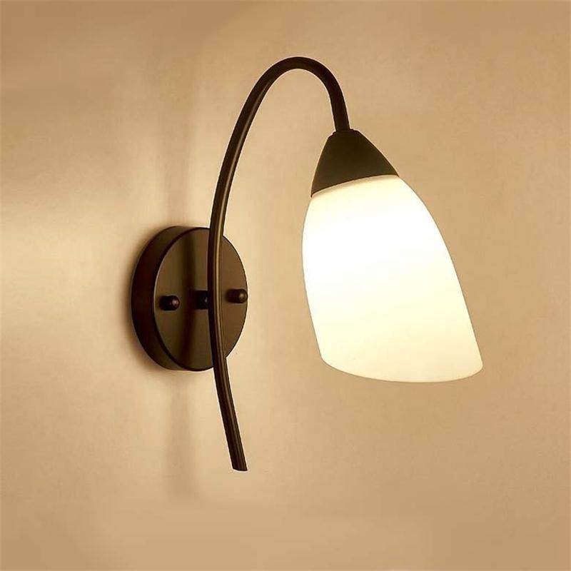 New American Country Iron Wall Lamps Modern Simple Indoor Stairway Hallway Wall Lamps Hotel