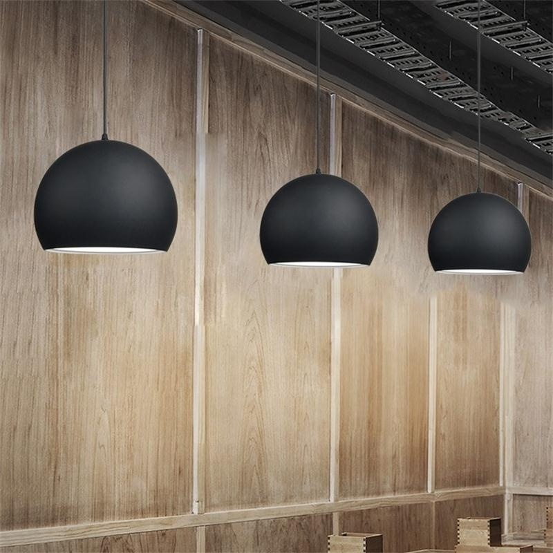 Modern minimalist dining room single head pendant light bedroom balcony dining table bar round Nordic pendant lights