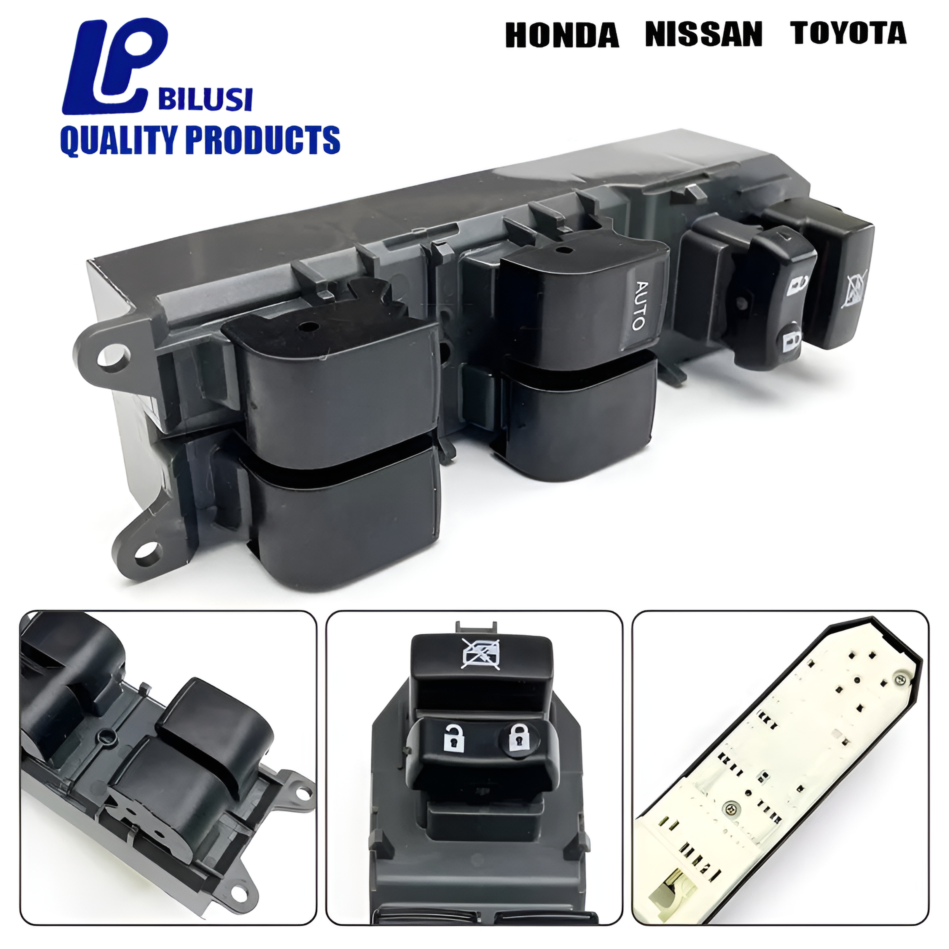 Bilusi Electric Car Parts Power Window Lifter Switch suitable For Honda accord 1994-1997 Oem:35750-sae-p01 35750-sv1-a01