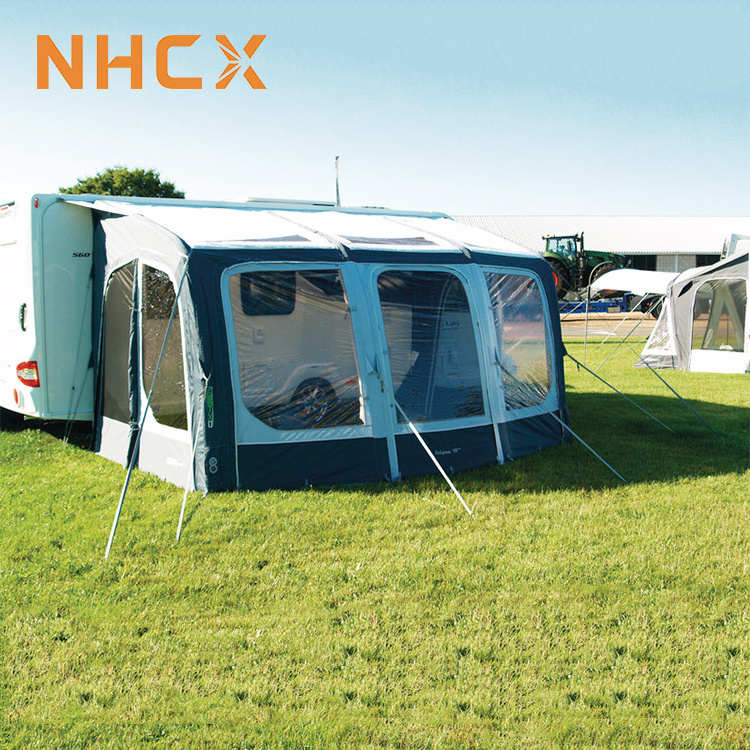 NHCX Outdoor Camping Inflatable Caravan Rv Awning Tent Waterproof Windproof Rv Inflatable Tent