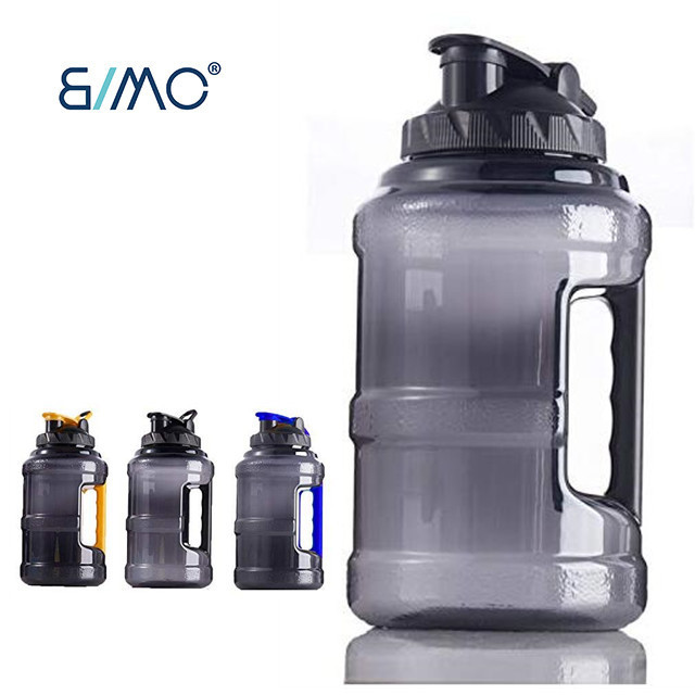 Gym Drinking Bottle Large Gallon Fitness Outdoor Camping Fitness Training Bodybuilding, 2.5 L  Plastic Water Filter Jug