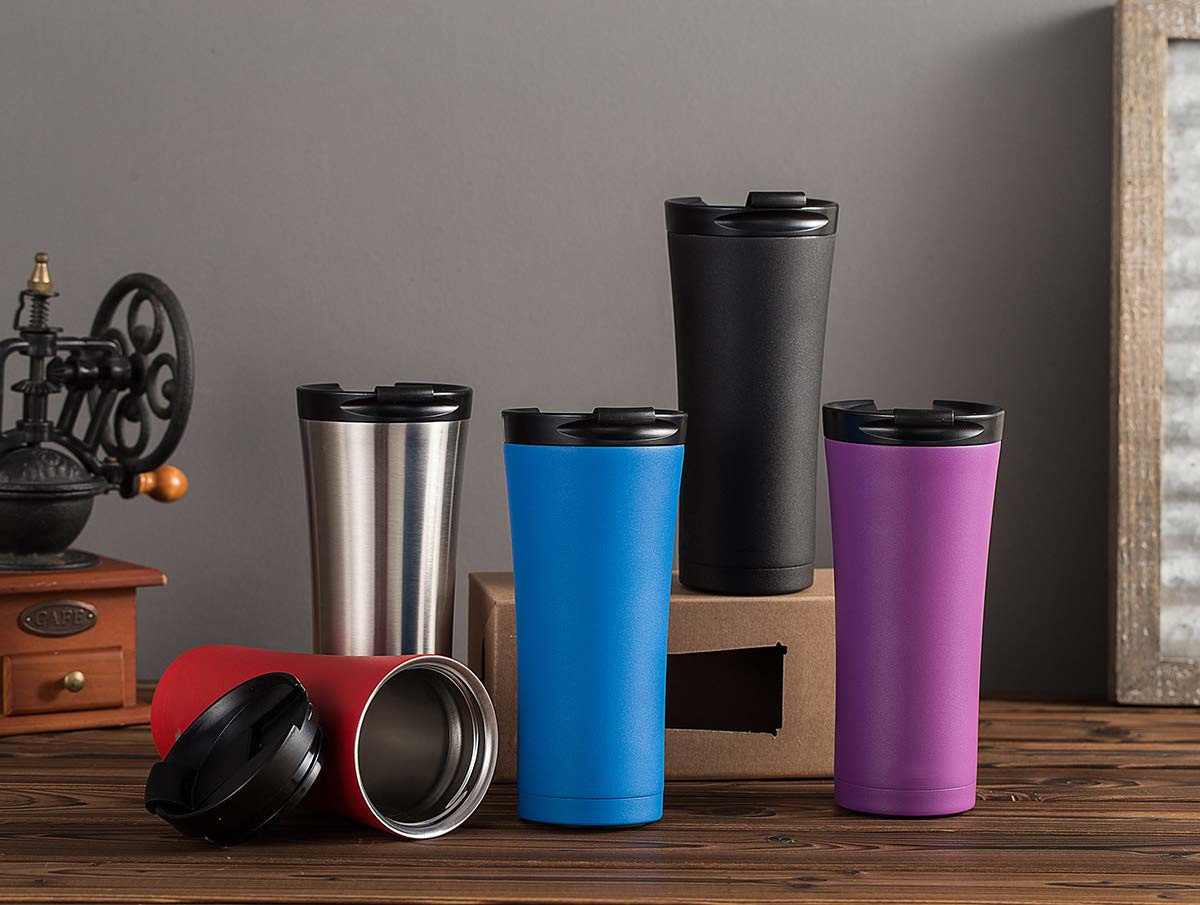 500Ml Stainless Steel Double Wall Vacuum Insulated Coffee Mug Stainless Steel Thermos Cup Set