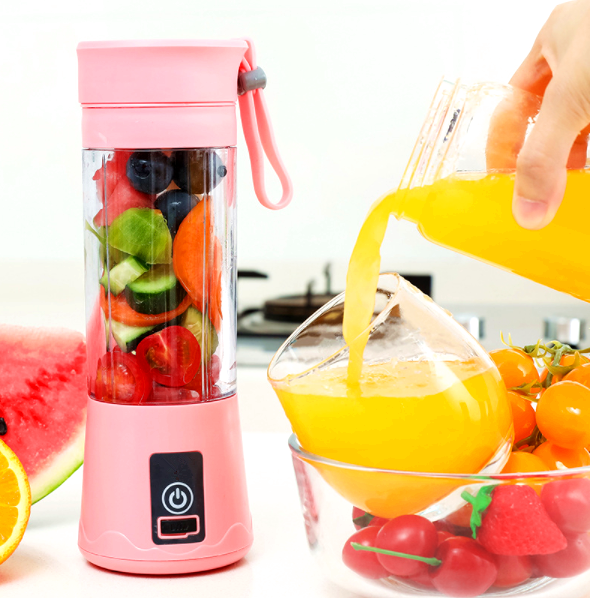 Small Single Serve Fruit Mixer For Shakes And Baby Food Personal Blender Portable Smoothies Juicer Cup With USB Rechargeable