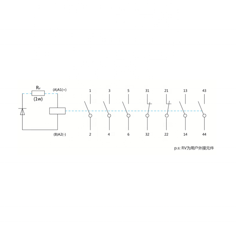 MG6-BF Elevator contactor for permanet magnet synchronous traction machine AC110V