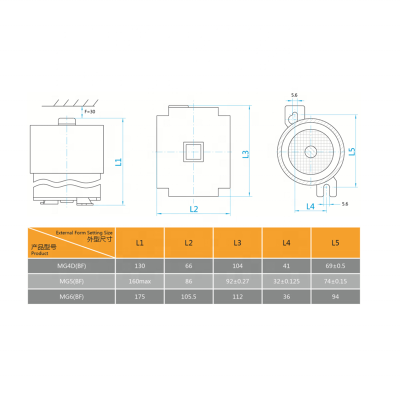 MG6-BF Elevator contactor for permanet magnet synchronous traction machine AC110V