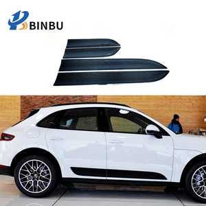 FOR Porsche Macan carbon fiber side door body moulding Door decorative strip body kit 2014-2021