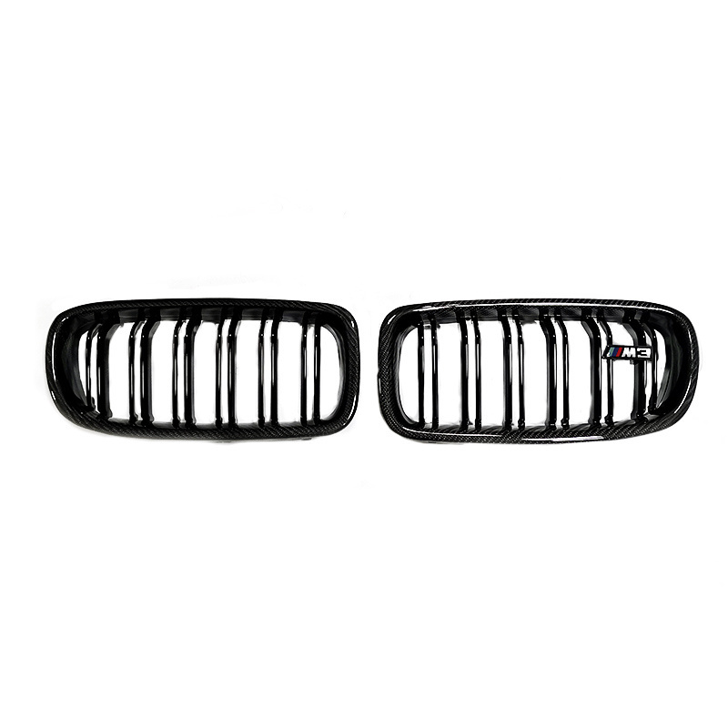 FOR BMW 3 Series Grill F30 F31 F35 carbon fibre Front bumper grille Modification car upgrade body kit Front bumper  parts