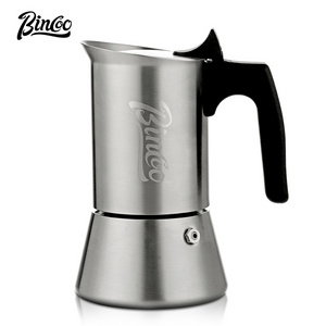 Stovetop Espresso Maker, Bincoo 200ml Greca Coffee Maker Moka Pot, Stainless Steel Italian Classic Espresso Moka Pot