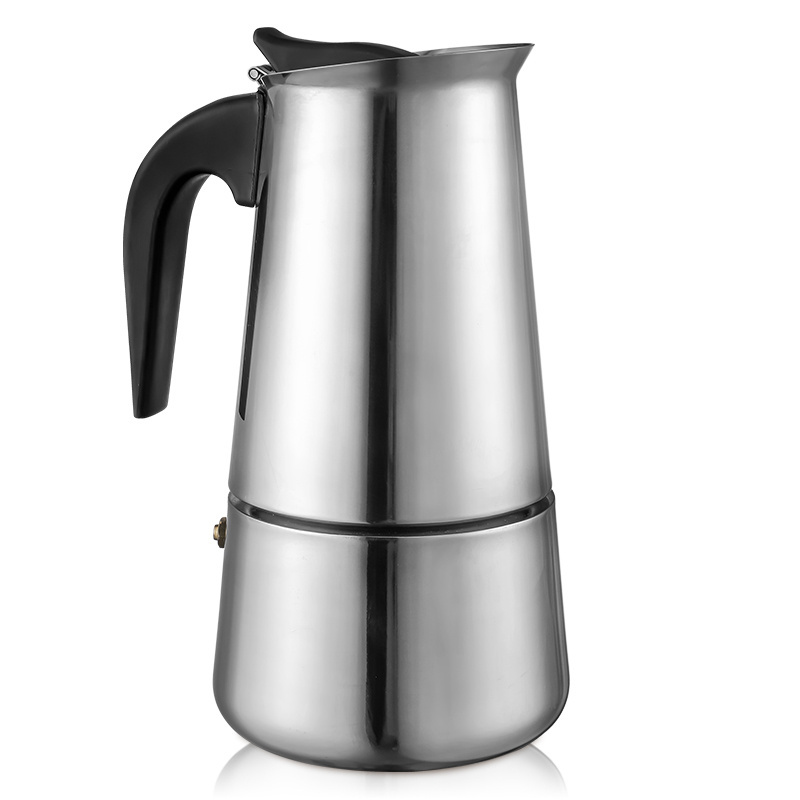 Bincoo 300ml 6cup Moka Pot Stainless Steel Coffee Maker Italian Stovetop Induction Coffee & Tea Brewer