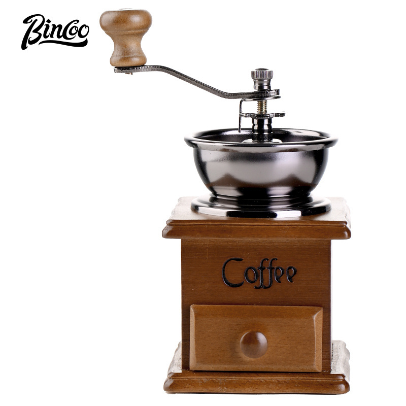 BINCOO Manual Coffee Grinder Styles Stainless Steel Conical Burr Ceramic Burr Bean Portable Espresso Grinder for Drip Coffee