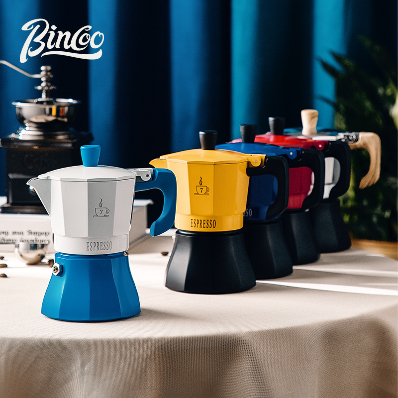 Bincoo New Arrival Italian Espresso Moka Pot Induction 3 Cups/ 6 Cups Portable Coffee Maker / Electric Moka Pot