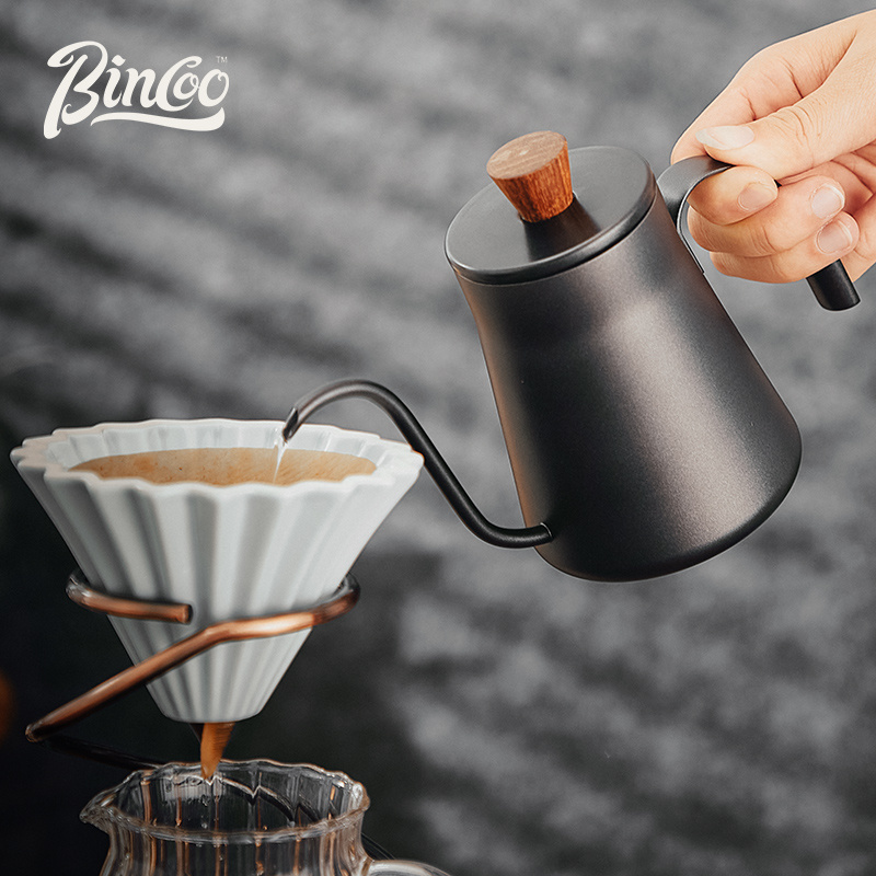 Bincoo 400ml Hand -coffee Kettle Gooseneck Coffee Pot Long Spout Drip Water Boiler Kettle