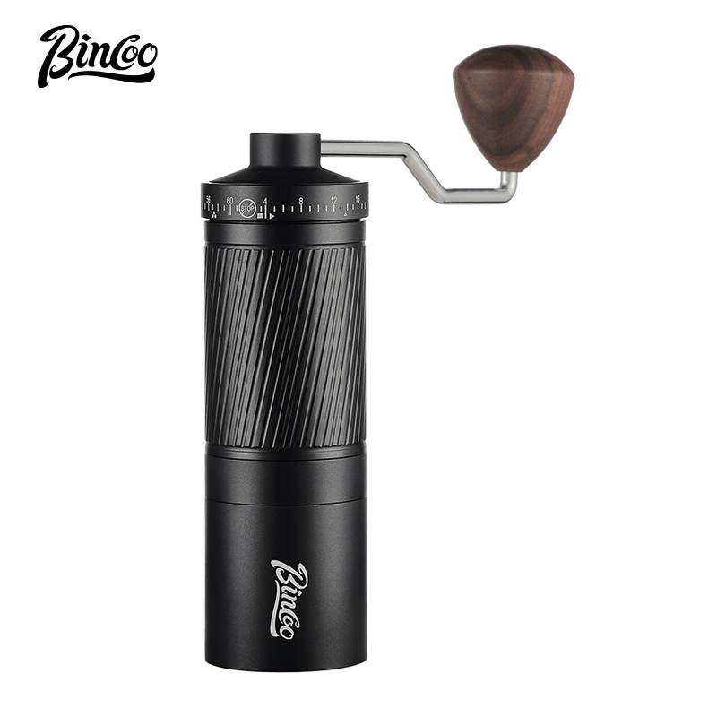 Bincoo Manual Coffee Grinder with External Adjustable Coarseness Stainless Steel 7 Star Cutter,Portable Hand Coffee Bean Grinder