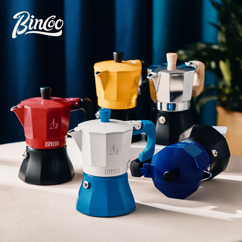 Bincoo New Arrival Italian Espresso Moka Pot Induction 3 Cups/ 6 Cups Portable Coffee Maker / Electric Moka Pot