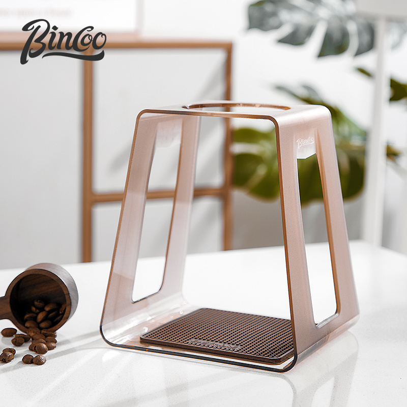 Bincoo Metal Coffee Filter Display Stand Coffee Pour Over Cup Stand Solid Rack for Home Office