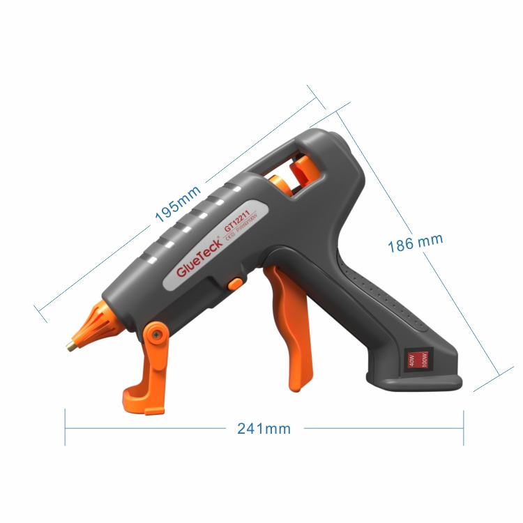 Dual temperature 60w/100w glue gun for hobby craft with SAA