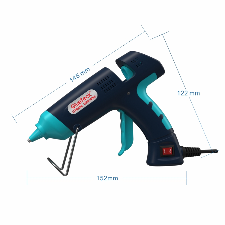 Factory 60W hot melt glue gun with silicone glue stick hair fusion tool for industrial / Dual Temp Small Glue Gun