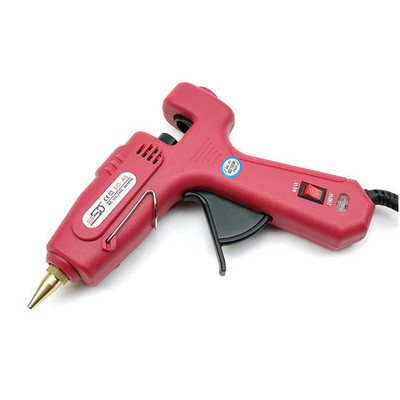 Glue Guns Wholesale Power Corded Hot-melt Glue Gun For Crafts Wax Sticks 11mm Professional Copper Nozzle Accessory