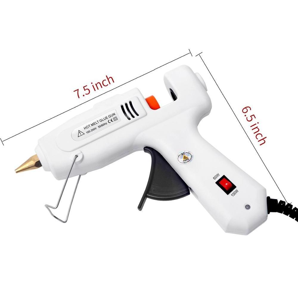 60W powerful glue gun classic hot melt glue gun with glue stick packing bag