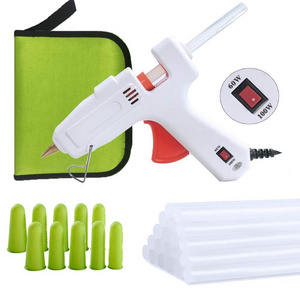 60W powerful glue gun classic hot melt glue gun with glue stick packing bag