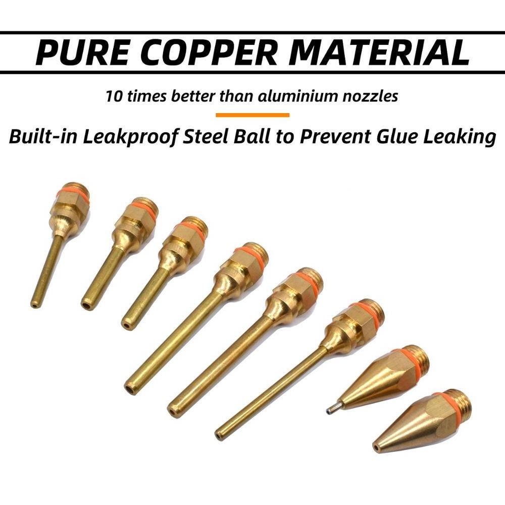 Glue Gun Copper Nozzle Small-bore Long Short Large Diameter 7/16inch Thread .04