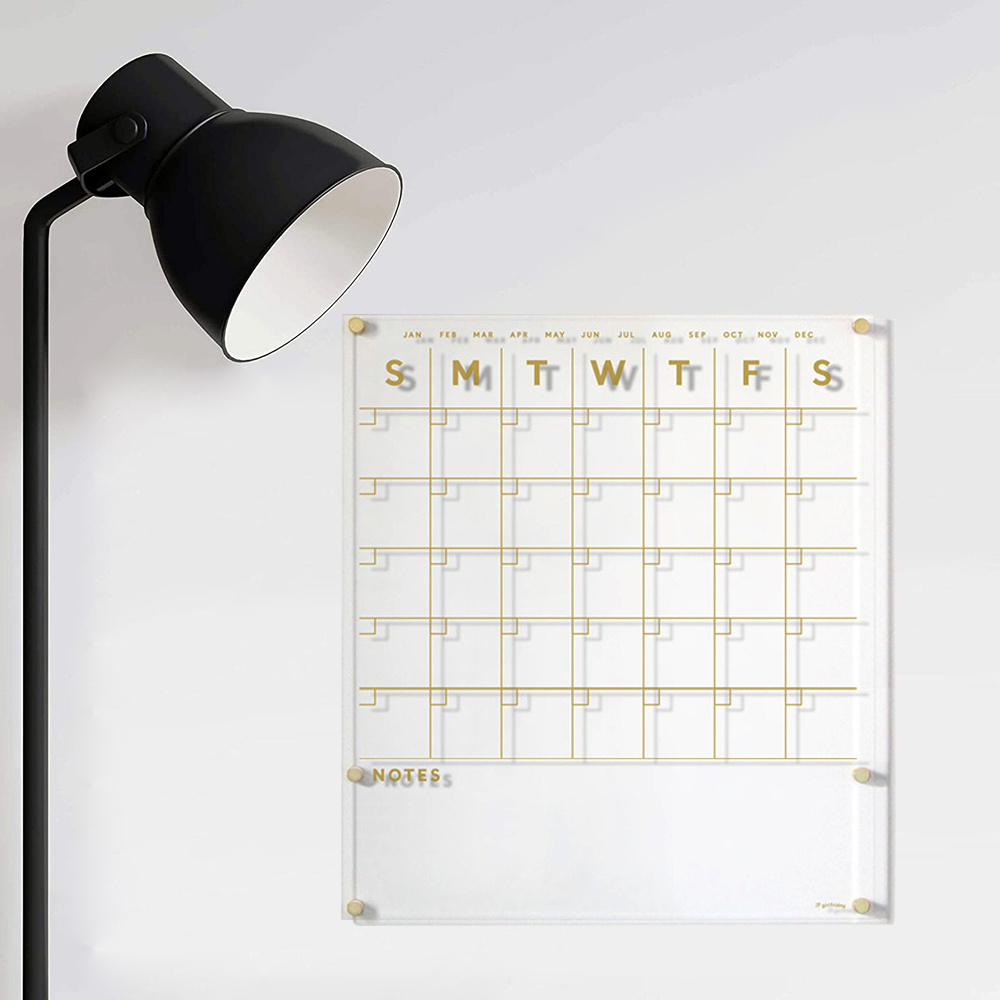 custom blue desk acrylic planner magnetic whiteboard monthly dry erase board and calendar for fridge clear white monthly weekly