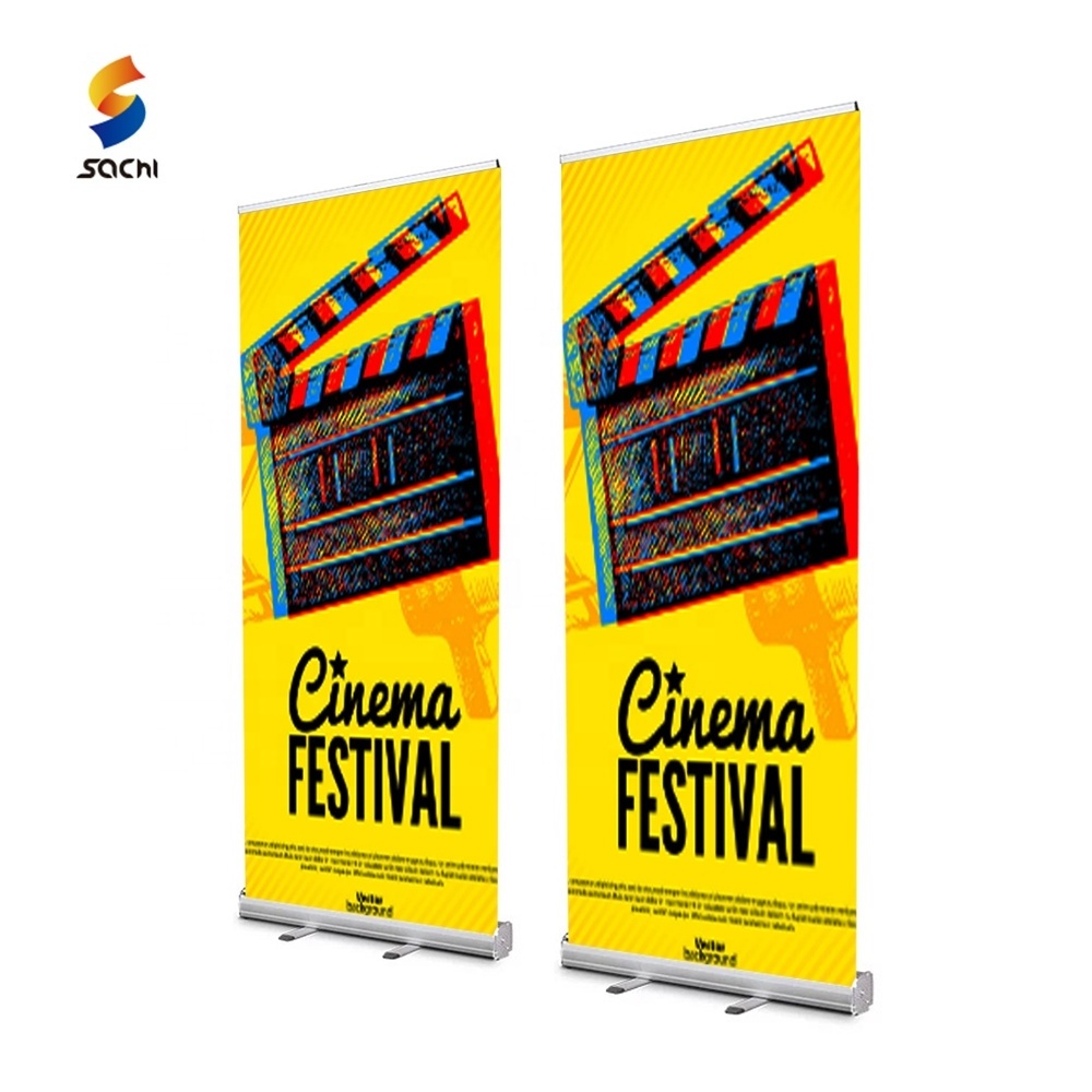 retractable telescopic tabletop roll up down marketing pole banner doble stand frame a3 a4 roller banner  stand 11