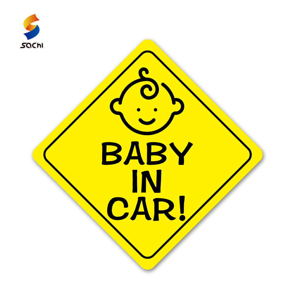 Funny Baby On Board Reflective Magnet Baby On Board For Car Warning Decal Sticker