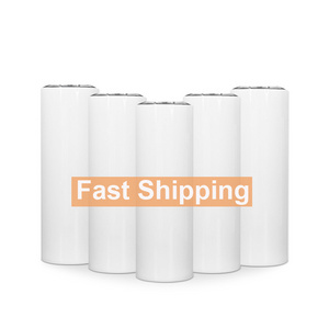 Self-Service Order USA warehouse Free Shipping 12oz 15oz 20oz 22oz 30oz stainless steel skinny sublimation blanks tumbler