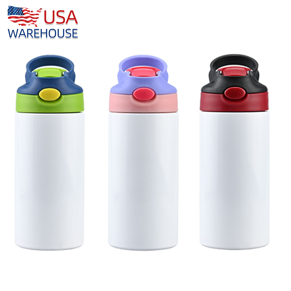 Wholesale Custom Logo 12oz Kids Sublimation Tumbler Stainless Steel Children Baby Water Bottle