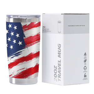 Wholesale 20oz 30oz Powder Coated Metal Stainless Steel Double Wall Insulated Vacuum Cup Coffee Tumblers Travel Mugs