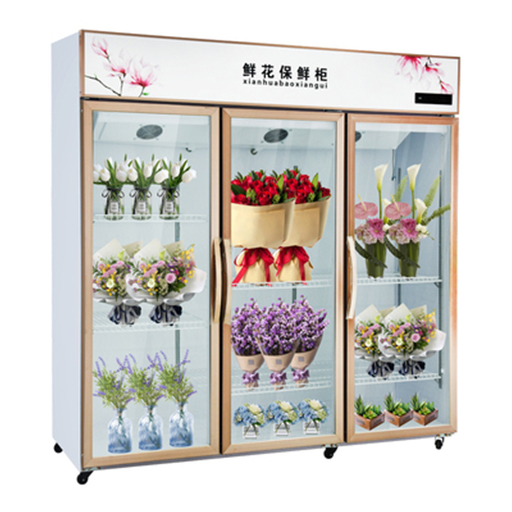 2023 Flower refrigerator commercial air cooled large capacity fridge flower display cooler