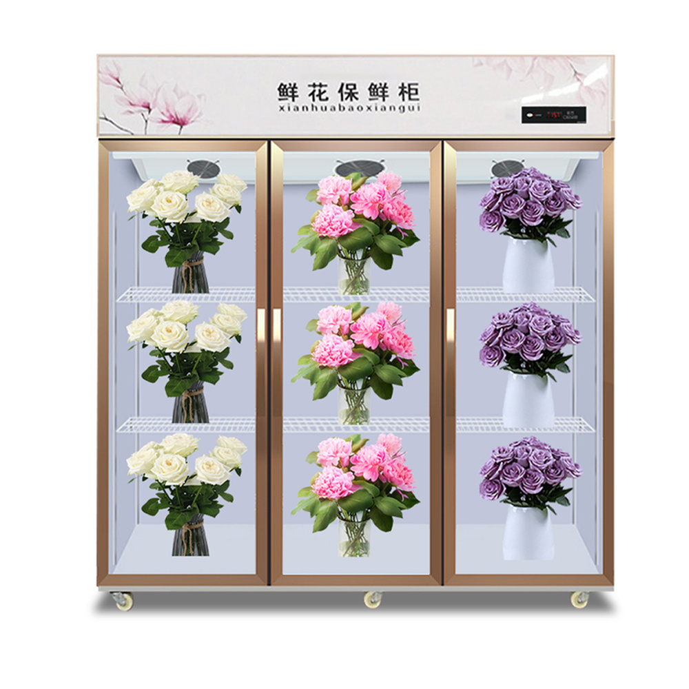 2023 Flower refrigerator commercial air cooled large capacity fridge flower display cooler