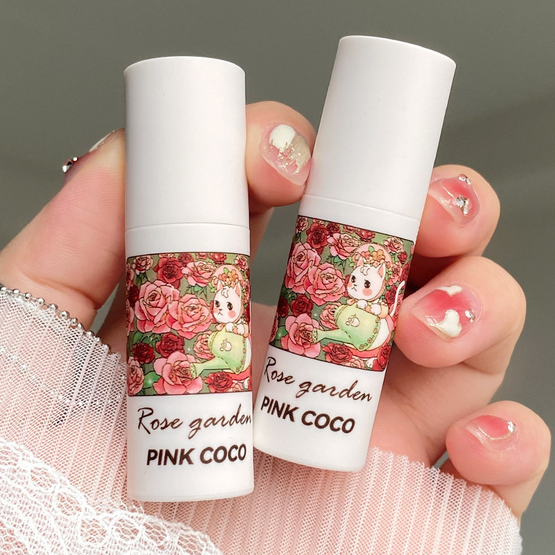 Pinkcoco 6 Colors Hawthorn Red Lip Glaze Matte Liquid Lipstick Cute Cat Waterproof Velvet Nude Pink Lip Mud