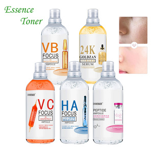 Natural Organic Wholesale Bulk 500ml VC Focus Hyaluronic Acid 24k Gold Ampoule Toner Face Serum