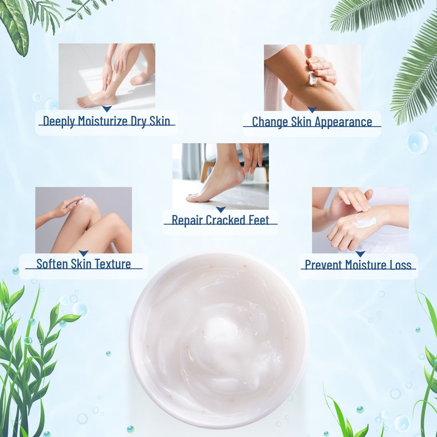 New Foot Moisturizer Dead Skin Remover Toenail Softener Organic Anti Crack Nourishing 40% Urea Foot Cream