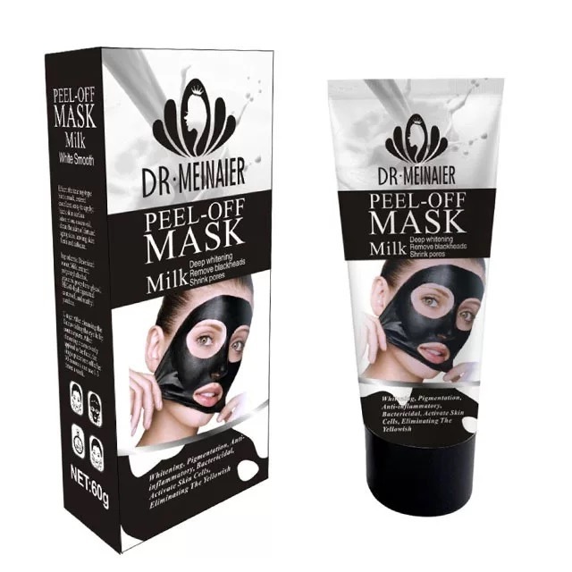 OEM DR.MEINAIER Milk Collagen Peel off Mask Whitening Deep Cleansing Mask Remove Blackhead purifying acne treatment 60g