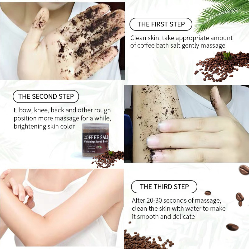 OEM DR MEINAIER natural vegan exfoliating sweet coffee 350g body spa salt scrub bath scrub