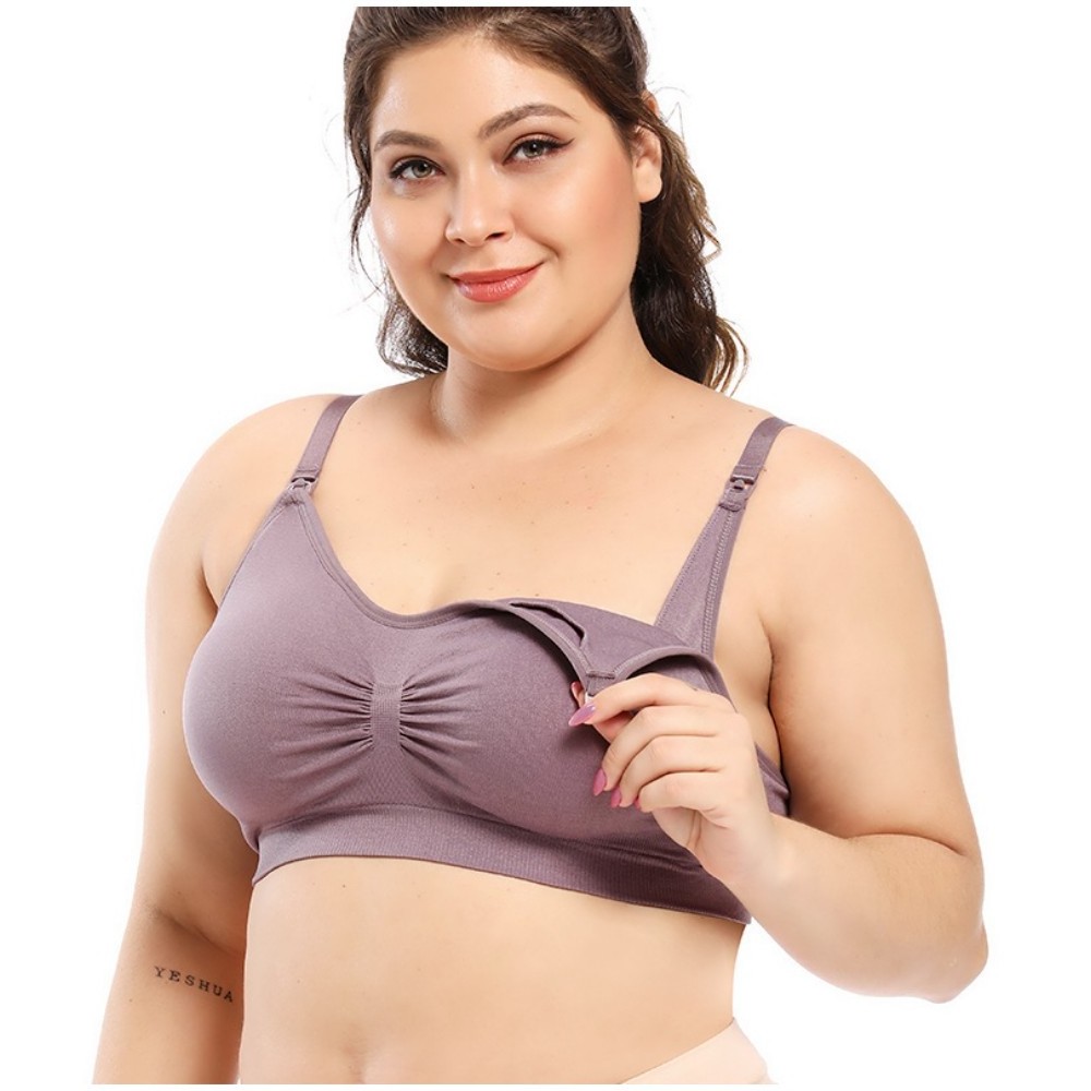 plus size fat women nursing bra front open breastfeeding bra maternity & nursing bras